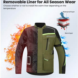 Chaqueta de Motociclismo Personalizada, Transpirable, Resistente al Viento e Impermeable, de Alta Gama, con Protección UV, Estampada, Tallas Grandes - Product Image 4