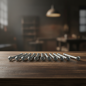 Tornillos para Madera PDC de Doble Rosca Métrica/Pulgada M6-M12, Cabeza Ranurada, Rosca Parcial, Clase 4.8 y 6.8, Acero al Carbono Zincado - Product Image 1