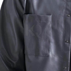 เสื้อเชิ้ตหนังดีไซน์ทันสมัยสำหรับผู้ชาย ผ้าเนื้อนุ่ม ทนทาน สวมใส่สบาย เหมาะสำหรับใช้ในชีวิตประจำวัน - Product Image 3