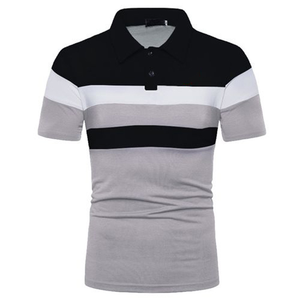 Camisas Polo Casuales Personalizadas al por Mayor para Hombre, Venta Caliente, Tejido Casual, Corte Regular, Gris, Negro, Blanco - Product Image 1
