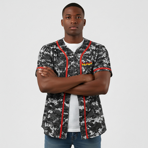 Maillots de baseball d'été personnalisables 2026 de qualité supérieure, imprimés par sublimation, à manches courtes, en tissu respirant et antibactérien - Product Image 4