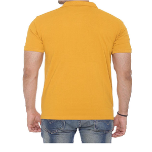 Chemise pour homme 100% coton à manches courtes, tricotée, séchage rapide, logo personnalisé, pour le golf - Product Image 3