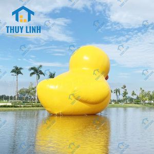 Ballon gonflable d'extérieur motif canard jaune avec impression UV, fabriqué au Vietnam, alimenté par une pompe à air électrique, divers designs, durable, compatible prise secteur - Product Image 3
