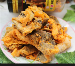 ขนมหนังปลาทอดกรอบ รสไข่เค็ม รสชาติอาหารทะเลแสนอร่อย สไตล์เวียดนาม ขนมรสเค็ม บรรจุภัณฑ์ขนาดใหญ่ - Product Image 4