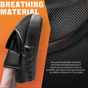Meilleur fournisseur de pads de frappe en cuir PU avec logo personnalisé, pour le crochet et le coup de poing, pour l'entraînement aux arts martiaux MMA - Product Image 3