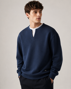 Sudadera Nueva para Hombre, Cuello Redondo, 100% Algodón, Transpirable, Ecológica, Invierno, Manga Larga, con Bolsillo, Casual, OEM - Product Image 2