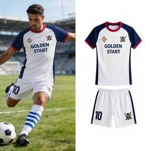 Maillot de football 2026 personnalisé imprimé par transfert thermique, short respirant à séchage rapide, uniforme d'équipe, tenue d'entraînement de football pour jeunes - Product Image 6