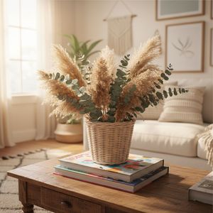 ตะกร้าหวายทรงแจกันทรงกลมสำหรับงานหัตถกรรม - Product Image 4