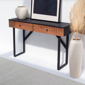 วานดานา ลูนาสิส เอลารา คอนโซล เฟอร์นิเจอร์ตกแต่งดีไซน์ทันสมัยแบบมินิมอล ทำจากไม้เนื้อแข็ง - Product Image 4