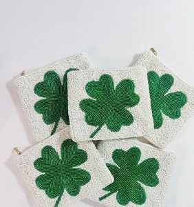 Bolsa de cosméticos con diseño personalizado de cuentas, pequeña, con cierre de cremallera, moderna y portátil, para monedas. - Product Image 4