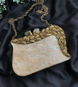 กระเป๋าถือคลัทช์สุดหรูสำหรับผู้หญิงกระเป๋าคลัทช์ทำจากเรซินสำหรับงานแต่งงาน - Product Image 4