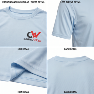 T-shirts pour hommes à séchage rapide, coupe classique XS-2XL, broderie personnalisée, impression sérigraphique, coton compressé, design vierge - Product Image 4