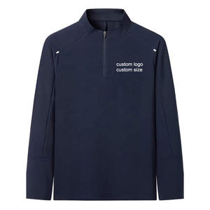 Wholesale High Quality Custom Label Branded Golf Outdoor Q-<b>zip</b> <b>Quarter</b> Zipper 1/4 Soft Athletic <b>Sweater</b> Men's Polo Shirts - Product Image 1