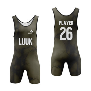Combinaison de lutte personnalisée, une pièce, imprimée par sublimation, ajustée, séchage rapide, unisexe, pour adultes, vêtements d'arts martiaux, fabrication sur demande - Product Image 1