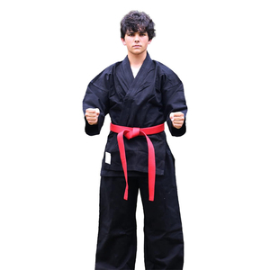 Combinaison de karaté personnalisée avec logo imprimé sur mesure, tissu durable et coutures renforcées, fonction extensible pour les arts martiaux - Product Image 1
