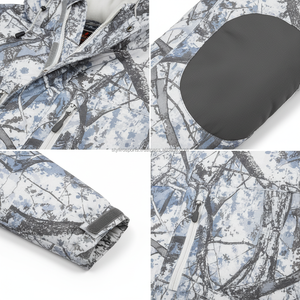 OEM White Digital <b>Camo</b> Hunting <b>Jacket</b> Breathable Waterproof Shell Multi Pocket Tactical Field Coat for Winter Hunting - Product Image 5