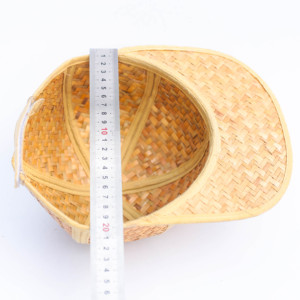 Gorra de béisbol hecha a mano – Hecha de hierba de caña natural, estilo moderno con cierre a presión - Product Image 5