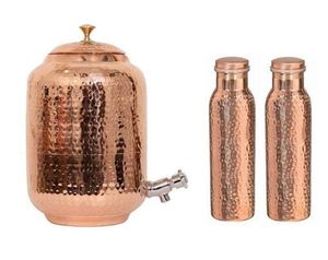Distributeur d'eau en cuivre de qualité supérieure avec support, distributeur de boissons en cuivre de qualité alimentaire, fournisseur OEM - Product Image 6