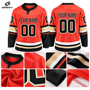 Maillot de hockey sur glace antibactérien personnalisé avec design bleu marine et lime, impression du nom de l'équipe et logo frontal - Product Image 6