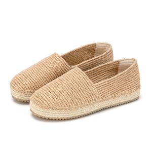 Alpargatas informales planas para mujer OEM ODM Zapatos sin cordones con suela trenzada de yute y EVA Patrón sólido Tejido Yute Hecho en BD - Product Image 2