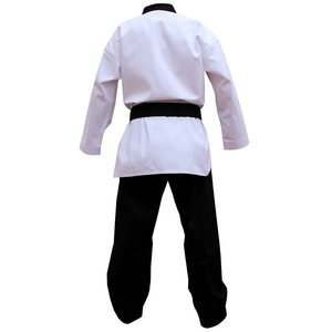Uniforme de Taekwondo para Niños, Camiseta Blanca y Pantalones Negros, 100% Algodón Transpirable, Ropa de Artes Marciales para Niños, Corte Regular, de Una Pieza - Product Image 3