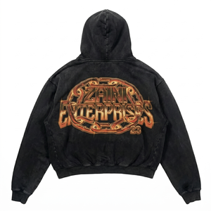Sudadera con Capucha Extra Grande para Hombre, 400 GSM, Algodón y Poliéster, Blanca, Personalizable con Logotipo Bordado o Impresión DTF, Bolsillo Canguro - Product Image 2