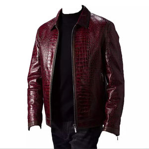 Chaqueta de cuero para hombre, de piel de oveja, a la moda, informal, clásica, de marca, de última tendencia y gran venta. - Product Image 5