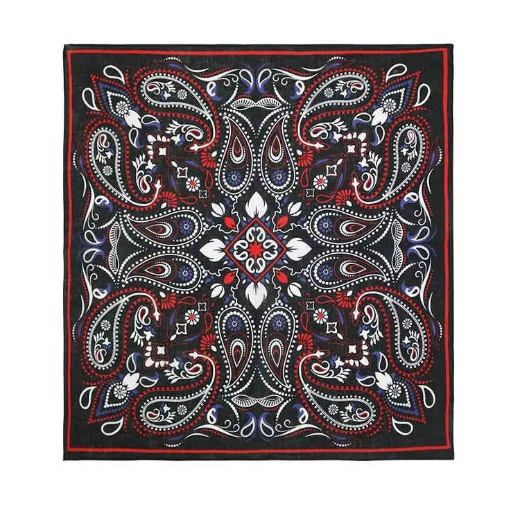 Wholesale Fashion Paisley Pattern Handkerchief Printing Bandana Cheap Cotton Bandana