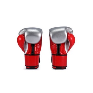 Gants de boxe en cuir de qualité supérieure, fermeture à lacets et soutien du poignet, marque personnalisée, fabriqués au Pakistan, plusieurs couleurs en stock - Product Image 3