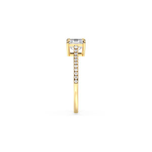 REYES New Arrival Asscher Cut 1.23 Carat Moissanite <b>Solitaire</b> <b>Rings</b> in 925 Sterling <b>Silver</b> GRA Certified Fine Jewelry For Women - Product Image 3
