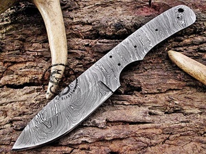 Couteaux à lame vierge en acier de haute qualité, couteau de chasse professionnel, lame vierge - Product Image 6