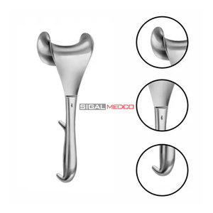 Retractores Quirúrgicos Manuales de Acero Inoxidable de 25.0 cm, Instrumento Médico para Cirugía General, Ortopedia y Veterinaria - Product Image 1