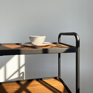 3 Shelf Dining Cart Metal Kitchen <b>Trolley</b> for Food and <b>Drinks</b> - Product Image 2