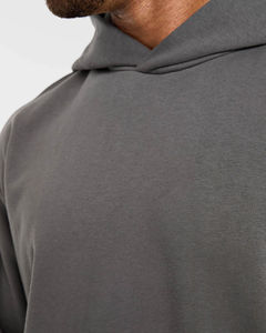 เสื้อฮู้ดไหมพรมสีเทาอ่อนคุณภาพพรีเมียมรุ่นล่าสุดสำหรับผู้ชาย ทรงหลวม สวมใส่สบาย อุ่นสบาย เหมาะสำหรับฤดูหนาว - Product Image 3