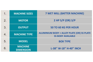 Machine à pâte humide avancée, moulin électrique pour le traitement de la pâte fine et lisse de riz, lentilles, légumineuses et céréales, haute efficacité - Product Image 4