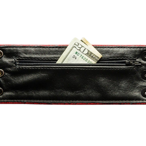Bracelet en cuir Urban Warrior, bracelet en cuir noir nuit, bracelet en cuir à bordure en fer - Product Image 4
