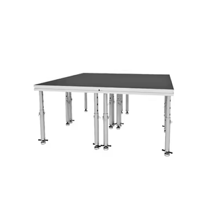 Scène modulaire portable en alliage d'aluminium et contreplaqué, capacité de charge 1000 kg, installation rapide, durable, antirouille, structure d'éclairage carrée - Product Image 5