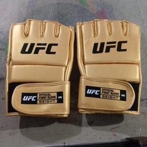 Gants de grappling UFC MMA demi-doigts 2026 de qualité supérieure, en cuir véritable, avec logo personnalisé, pour Muay Thai - Product Image 2