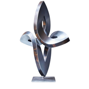 Handmade Stainless Steel Iron Accents Silver Metal <b>Art</b> Sculpture Modern Best Selling Countryside Tabletop Home Decor - Product Image 6