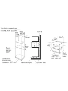 Horno de Microondas Integrado B-N-I-B A-p-e-l-s-o-n UBCM44SS.1 con Grill de Convección - Product Image 2