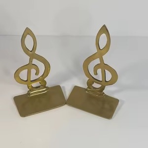 Textured Metal Bookends Durable Book Holder Non Slip Book Stopper <b>Office</b> Desk <b>Shelf</b> Organizer - Product Image 4