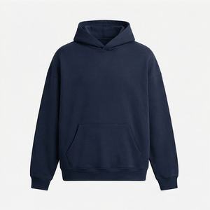 Sudaderas con capucha de algodón y forro polar para hombre, con cremallera, estampado digital personalizado, hombros caídos, estilo urbano, de peso pesado, para invierno - Product Image 1