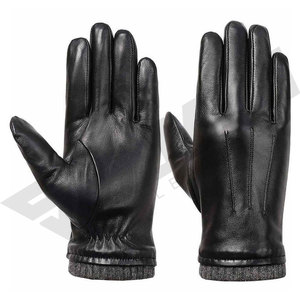 Professional Fashion Formal Men's Sheep Skin Leather Dressing Gloves Breathable Touchscreen Outdoor Casual Warm Daily Four - Product Image 6
