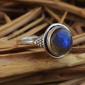 Natural Blue Fire <b>Labradorite</b> <b>Ring</b> 925 Sterling Silver <b>Labradorite</b> Gemstone Jewelry Wedding <b>Ring</b> Gift For Girl's & Women's - Product Image 4
