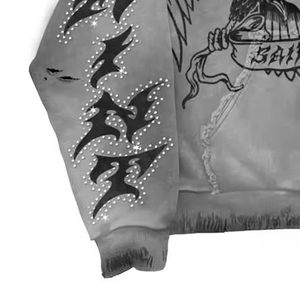 Ventes en gros de sweats à capuche pour hommes de haute qualité, 100% coton, 380g, molleton épais, impression puff, coupe classique, streetwear, logo personnalisé, couleur personnalisée - Product Image 4