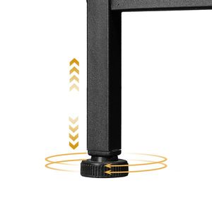Mobiletto portaoggetti a 5 cassetti in tessuto non tessuto con 2 cassetti grandi e 3 piccoli, superficie in tessuto cationico e ripiano superiore in tessuto per l'organizzazione - Product Image 4