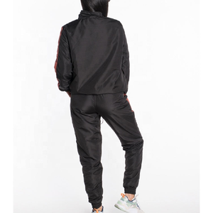 Top Selling Windbreaker Tracksuit Sets Women 2 Piece Patchwork Lightweight Nylon Zipper Front Sporty <b>Joggers</b> Full Sleeve Autumn - Product Image 3