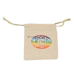 Pochette en coton à cordon, motif phases de lune et étoiles, style religieux, sac cadeau de mariage pour bijoux et emballage de pierres - Product Image 2