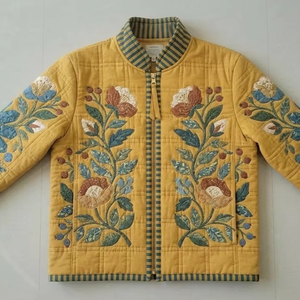 Men's <b>Slim</b> <b>Fit</b> Long-sleeved Hooded Breathable Eco-Friendly Cotton Filled Autumn Coat Highlight Padded <b>Jacket</b> - Product Image 1