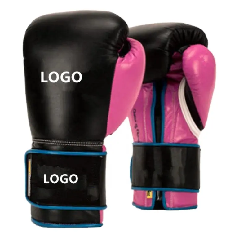 Guante de boxeo personalizado cuero genuino fabricante profesional guantes de boxeo de la mejor calidad